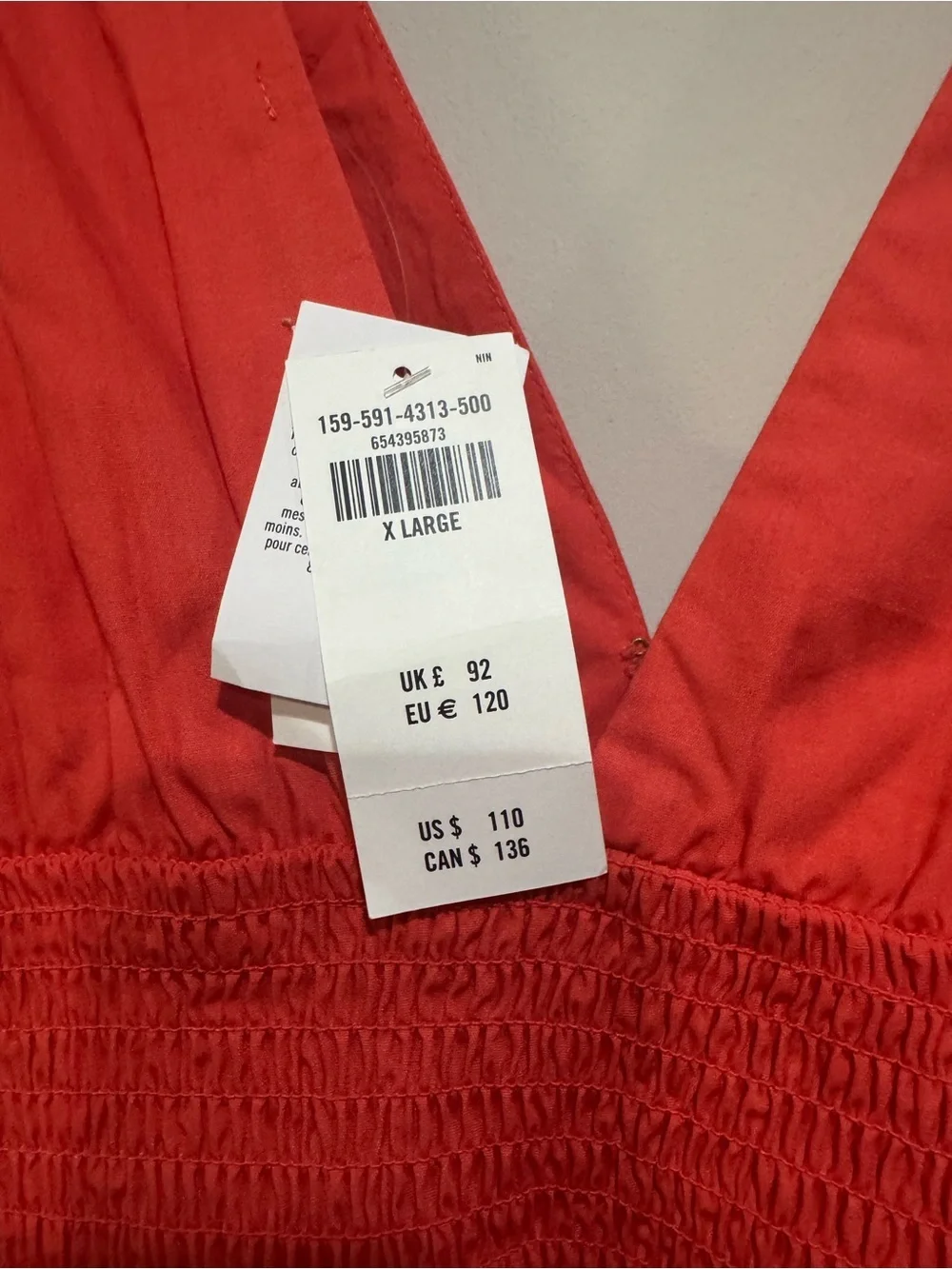 Abercrombie & Fitch Bright Orange Sleeveless Maxi Dress